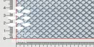 FQ 8 x 7 x 1 x 1 mm, walcowana, Siatka cięto-ciągniona z blachy stalowej DC01 - DC05