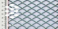 TQ 25 x 15 x 2,5 mm; 1,5x1000x2000 mm, Siatka cięto-ciągniona z blachy stalowej DC01-DC05