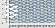 TR 16 x 6 x 1,6 mm; 0,8x1000x2000 mm, Siatka cięto-ciągniona z blachy staloweju DC01-DC05
